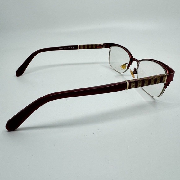 Kate Spade Valary Women Eyeglasses Frames Red Gold USED H9761 - Picture 4 of 8